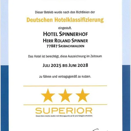 Hotel Hotel Spinnerhof Sasbachwalden